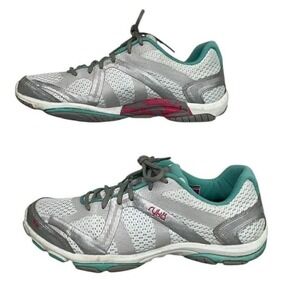 Ryka Womens Sz 10.5 M Gray Teal Pink Athletic Running‎ Shoes N-Gage